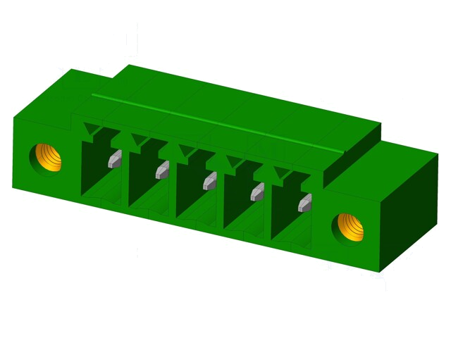 Connector: ontkoppelbare terminal strip; contact; mannelijk Connector: ontkoppelbare terminal strip; contact; mannelijk